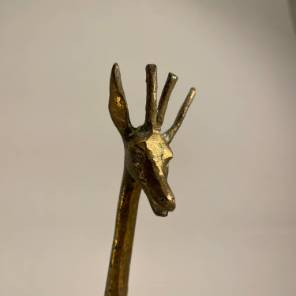 A Decorative Brass Giraffe
